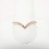 Picture of 14k Rose Gold & Diamond Chevron Ring