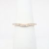Picture of 14k Yellow Gold & Diamond Contoured Wedding Band
