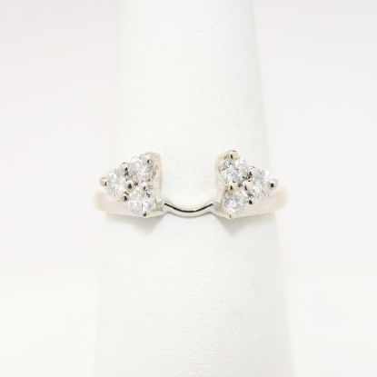 Picture of 14k White Gold & Diamond Wedding Ring Enhancer