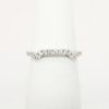 Picture of 14k White Gold & Diamond Contoured Wedding Band
