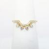 Picture of 14k Yellow Gold & Diamond Contoured Wedding Band