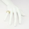 Picture of 18k Yellow Gold, Square & Baguette Cut Diamond Ring