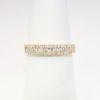 Picture of 14k Yellow Gold, Baguette & Round Brilliant Cut Diamond Wedding Band