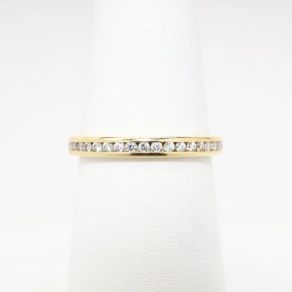 Picture of 14k Yellow Gold & Diamond Eternity Wedding Band