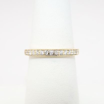 Picture of Traditional 14k Yellow Gold & Diamond Wedding Band