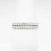 Picture of Pair of 14k White Gold & Diamond Stackable Wedding Bands