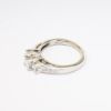 Picture of 14k White Gold & Triple Square Brilliant Cut Diamond Ring