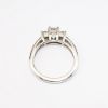 Picture of 14k White Gold & Triple Square Brilliant Cut Diamond Ring
