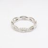 Picture of 18k White Gold & Diamond Woven Wedding Band