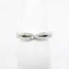 Picture of 14k White Gold & Diamond Twisted Wedding Band
