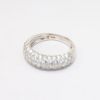 Picture of Domed 14k White Gold & Pavé Set Diamond Ring