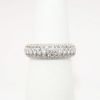 Picture of Domed 14k White Gold & Pavé Set Diamond Ring
