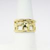 Picture of 14k Yellow Gold Ring with Walking Elephants