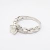 Picture of 14k White Gold & Round Brilliant Cut Diamond Bridal Ring Set with Woven Bands