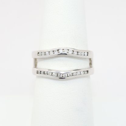 Picture of 14k White Gold & Channel Set Diamond Ring Enhancer