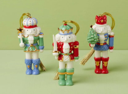 Picture of Lenox Nutcracker 3-Piece Ornament Set