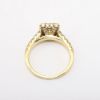 Picture of 18k Yellow Gold & Square Cut Diamond Engagement Ring with Halo 
