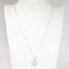 Picture of 14k White Gold & Diamond Anchor Pendant Necklace 