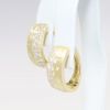 Picture of Confetti Collection 14k Yellow Gold & Diamond Hoop Earrings