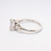 Picture of 14k White Gold Emerald Cut Diamond Engagement Ring with Baguette Cut Diamond Accents