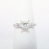 Picture of 18k White Gold & GIA Certified Square Cut Diamond Solitaire Ring
