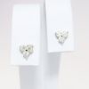 Picture of 14k White Gold & Diamond Trio Stud Earrings