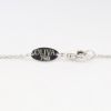 Picture of 18k White Gold & Mixed Cut Diamond Cluster Oval Pendant Necklace