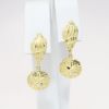 Picture of 14k Yellow Gold Seashells & Sand Dollars Drop Earrings