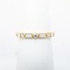 Picture of Nemati 14k Yellow Gold Ring with Alternating Round & Baguette Diamonds & Milgrain Detailing