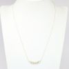 Picture of 14k Yellow Gold & Diamond Necklace with Curb Chain Link Pendant