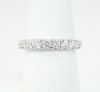 Picture of Traditional 14k White Gold & Diamond Wedding Band
