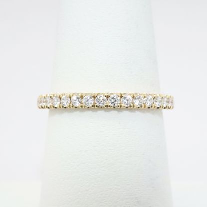 Picture of Delicate 14k Yellow Gold & Diamond Wedding Band