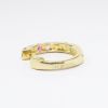 Picture of 14k Yellow Gold & Multicolored Sapphire Hoop Earrings