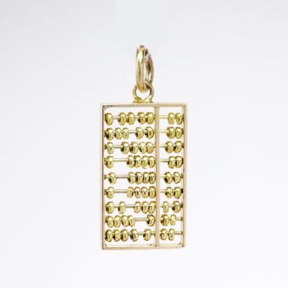Picture of 14k Yellow Gold Articulated Abacus Charm