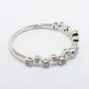 Picture of 14k White Gold & Bezel Set Diamond Zig Zag Ring