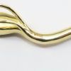 Picture of 14k Yellow Gold & Pavé Set Diamond Snake Pendant Necklace with Ruby Eyes