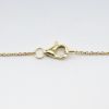 Picture of 14k White Gold Necklace with Gold & Diamond Double Heart Pendant