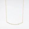 Picture of 14k Yellow Gold Necklace with Diamond Arc Pendant