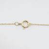 Picture of 14k Yellow Gold Necklace with Bezel Set Diamond Zig Zag Pendant