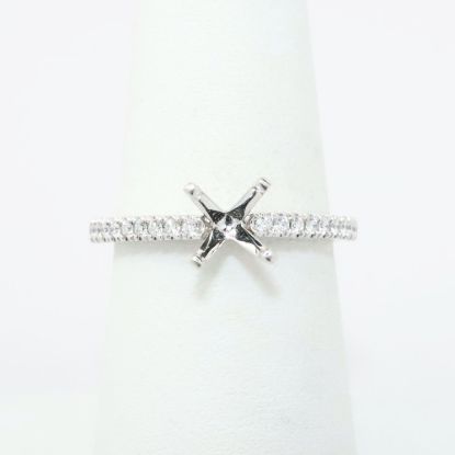 Picture of 14k White Gold & Diamond Semi-Mount Ring