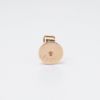 Picture of 14k Rose Gold & Emerald Cut Morganite Earrings with Diamond Halos