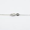 Picture of White Gold Necklace with White Gold & Diamond Sea Turtle Pendant with Black Mother of Pearl Shell