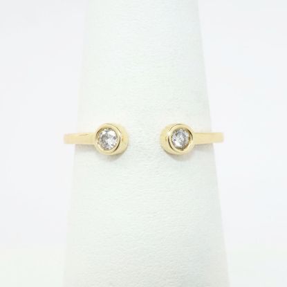 Picture of 14k Yellow Gold & Diamond Open Skank Ring