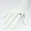 Picture of 14k White Gold & Round Cut Russalite Ring with Diamond Accents