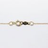 Picture of 14k Yellow Gold Necklace and Oval Opal Cabochon Pendant with Diamond Halo