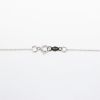 Picture of 14k White Gold Necklace with Baguette Cut Emerald Pendant with Geometric Diamond Halo
