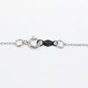 Picture of 14k White Gold Necklace and Pear Cut Aquamarine Pendant with Diamond Halo