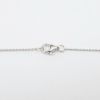 Picture of 14k White Gold Necklace and Pear Cut Aquamarine Pendant with Diamond Halo & Diamond Stations