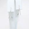 Picture of 14k White Gold & Diamond Triple Dangle Huggie Earrings