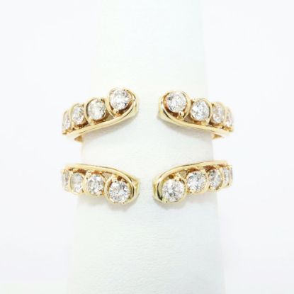 Picture of 14k Yellow Gold & Diamond Split Shank Insert Ring Enhancer 